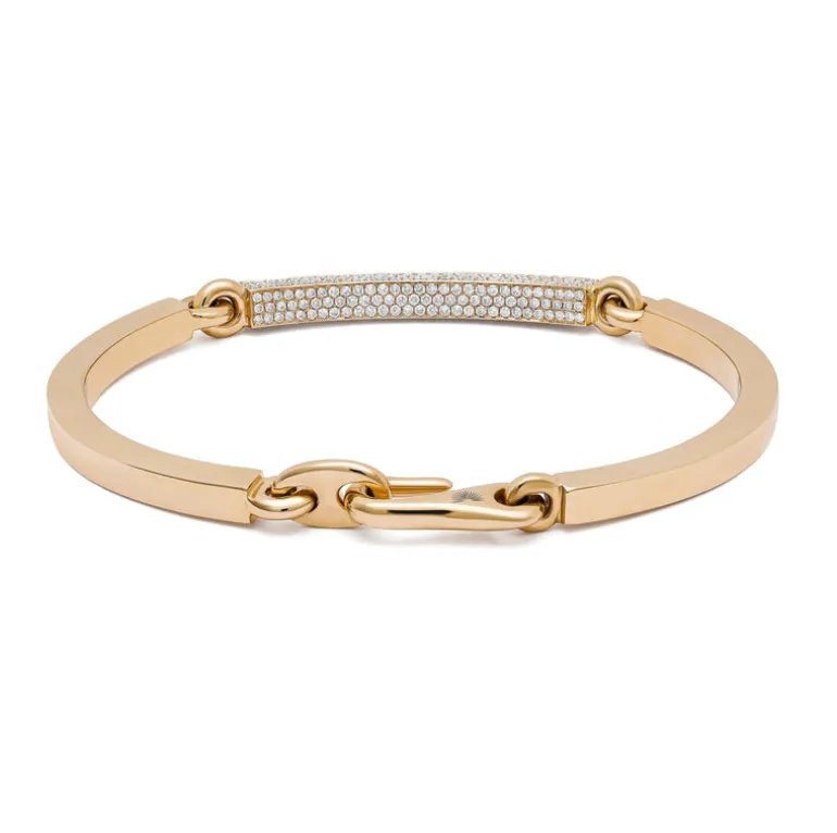 Perihelion Bracelet | 1/3 Pave | Yellow Gold