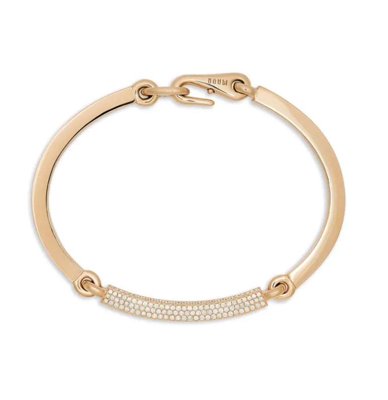 Perihelion Bracelet | 1/3 Pave | Yellow Gold