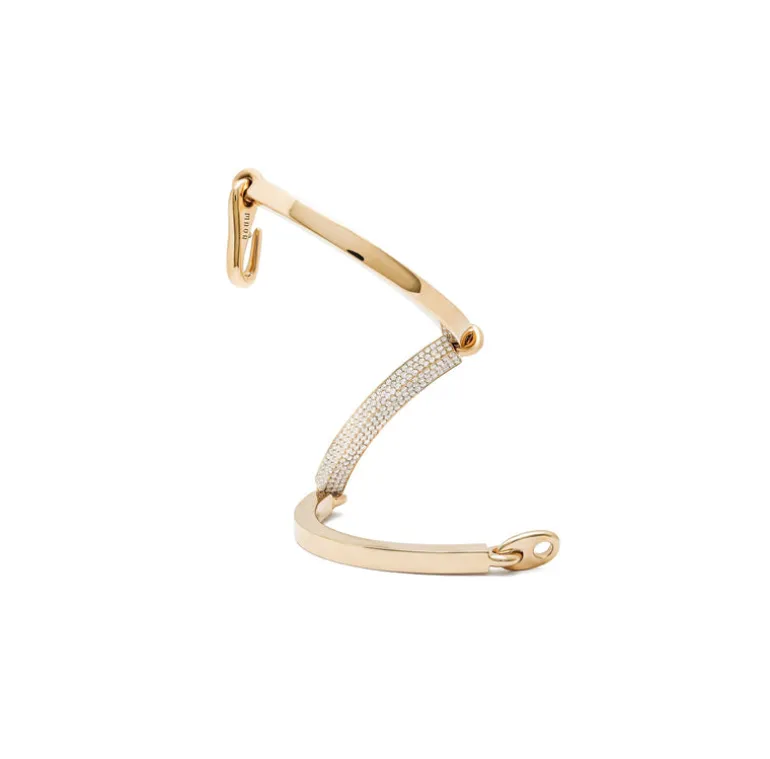 Perihelion Bracelet | 1/3 Pave | Yellow Gold
