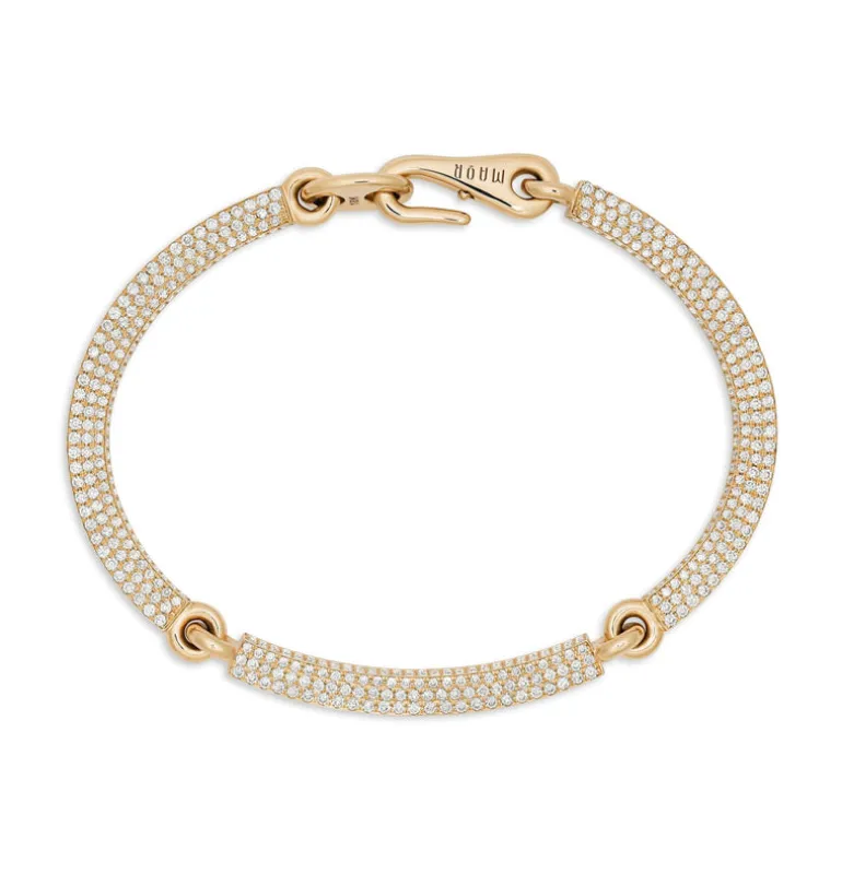 Perihelion Bracelet | Full Pave | Yellow Gold