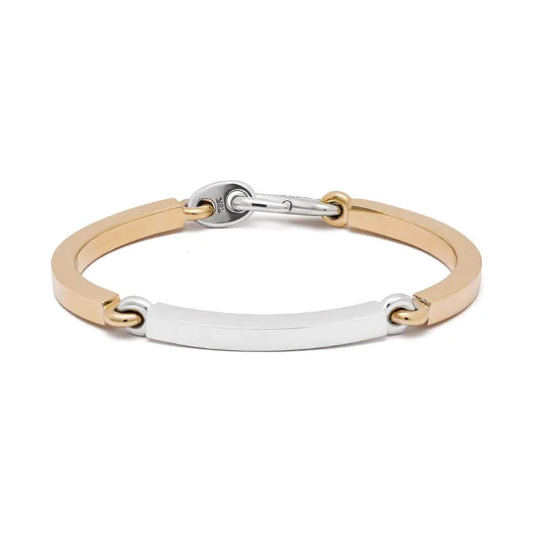 Perihelion Bracelet | Two Tone White & Yellow Gold