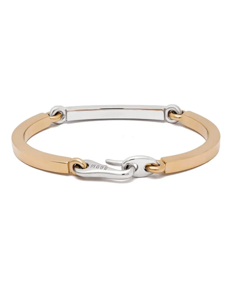 Perihelion Bracelet | Two Tone White & Yellow Gold