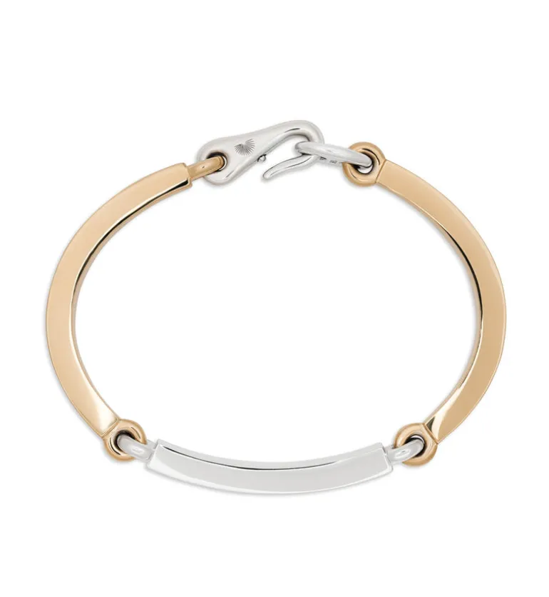 Perihelion Bracelet | Two Tone White & Yellow Gold