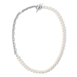 Perla Marinia Necklace | White Pearls | Sterling Silver