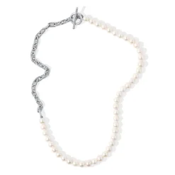 Perla Marinia Necklace | White Pearls | Sterling Silver