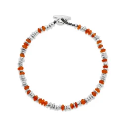Pilla Bracelet | Carnelian | Sterling Silver