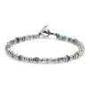 Pilla Bracelet | Green Jade | Sterling Silver