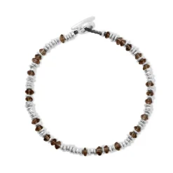 Pilla Bracelet | Smokey Quartz | Sterling Silver