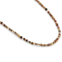 Pilla Necklace | Mixed Color Sapphire | Yellow Gold