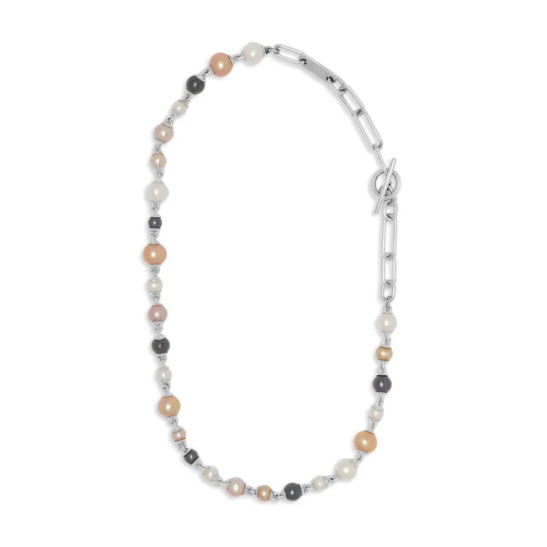 Pina Linka Necklace | Mix Color Pearls | Sterling Silver