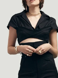 Pnina Drop Single Earring | South Sea Pearls | Yellow Gold