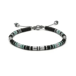 Rizon Bracelet I Black Pattern I Pave I White Gold