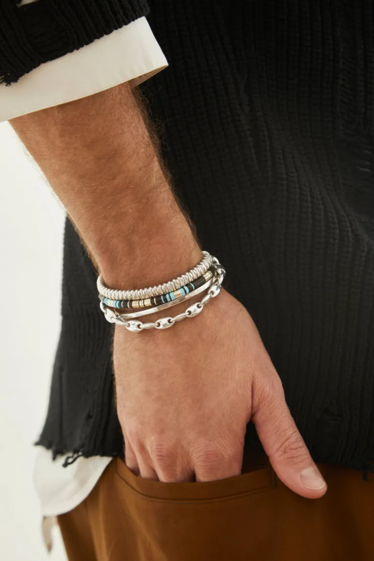 Rizon Bracelet I Black Pattern I Pave I White Gold