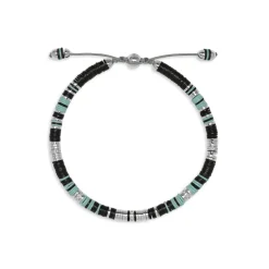 Rizon Bracelet I Black Pattern I Pave I White Gold