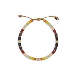 Rizon Bracelet I Brown Pattern I Pave I Yellow Gold