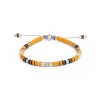 Rizon Bracelet I Orange Pattern I Sterling Silver