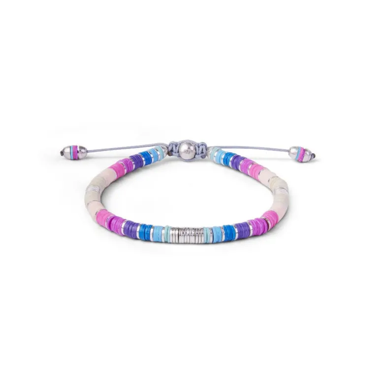 Rizon Bracelet I Pink Pattern I Sterling Silver