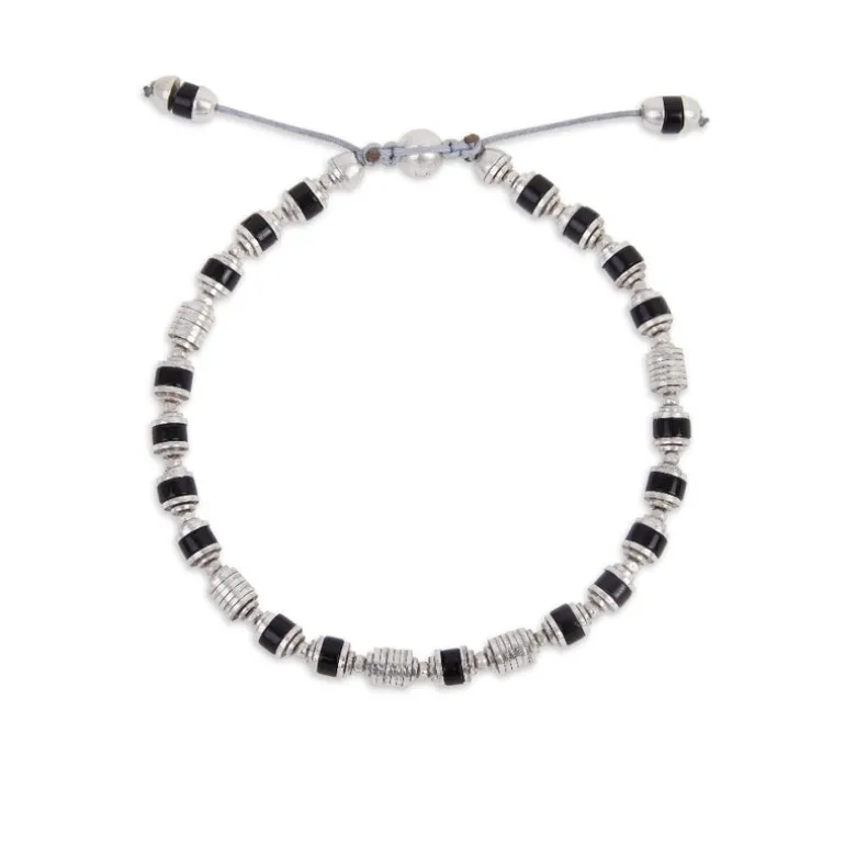 Saguaro Bracelet | Black Agate | Sterling Silver