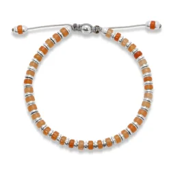 Sapet Bracelet | Orange Aventurine | Sterling Silver