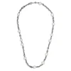 Sicar Necklace | White Pearls | Oxidized Sterling Silver