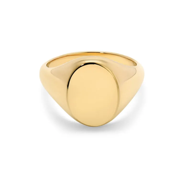 Sig Ring | Oval | Yellow Gold