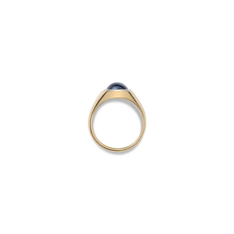 Solitaire Oval Ring | Sapphire | Small Scale | Mixed Metal