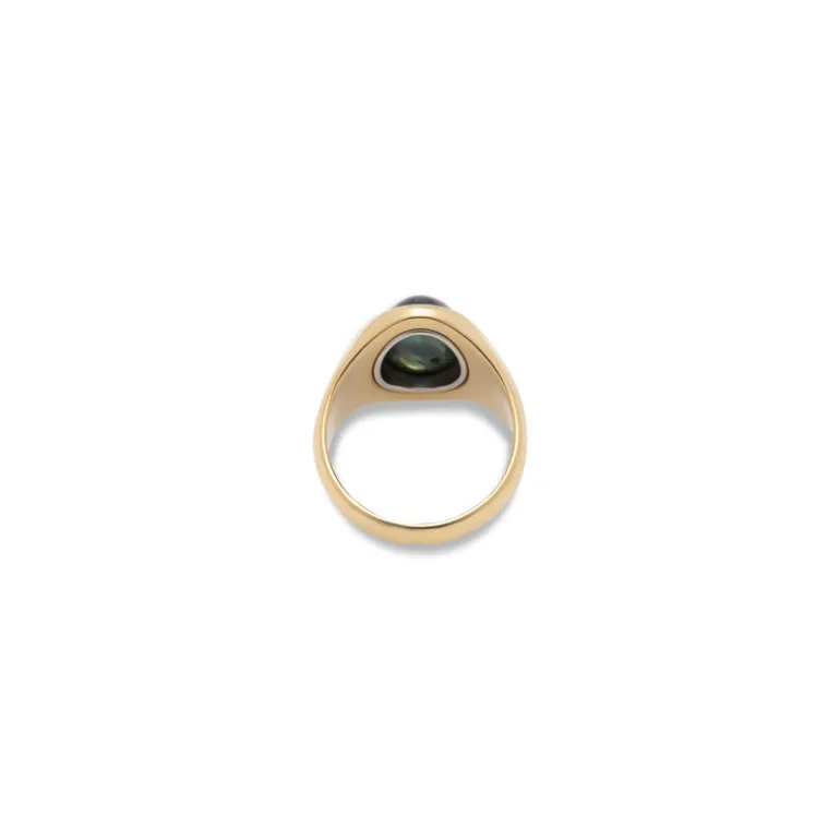 Solitaire Oval Ring | Sapphire | Small Scale | Mixed Metal