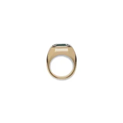 Solitaire Ring | Emerald | Mixed Metals