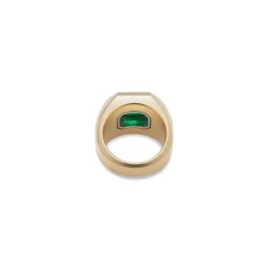 Solitaire Ring | Emerald | Mixed Metals