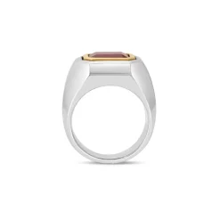 Solitaire Ring | Rubylite | Small Scale | Mixed Metal