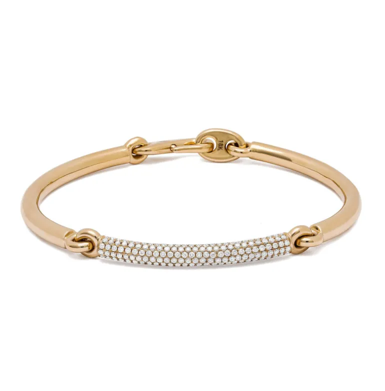 Solstice Bracelet | 1/3 Pave I Yellow Gold