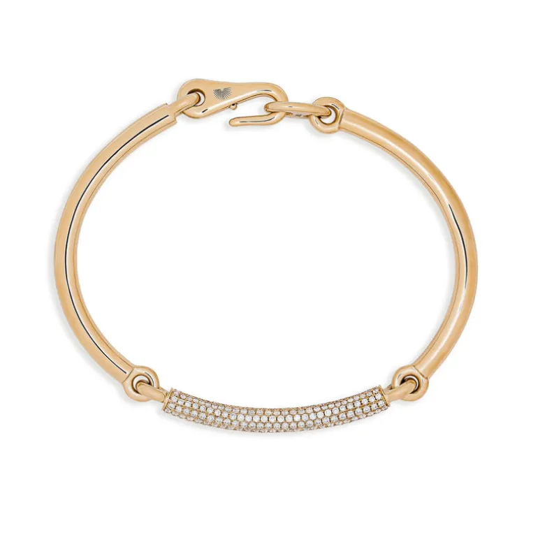 Solstice Bracelet | 1/3 Pave I Yellow Gold