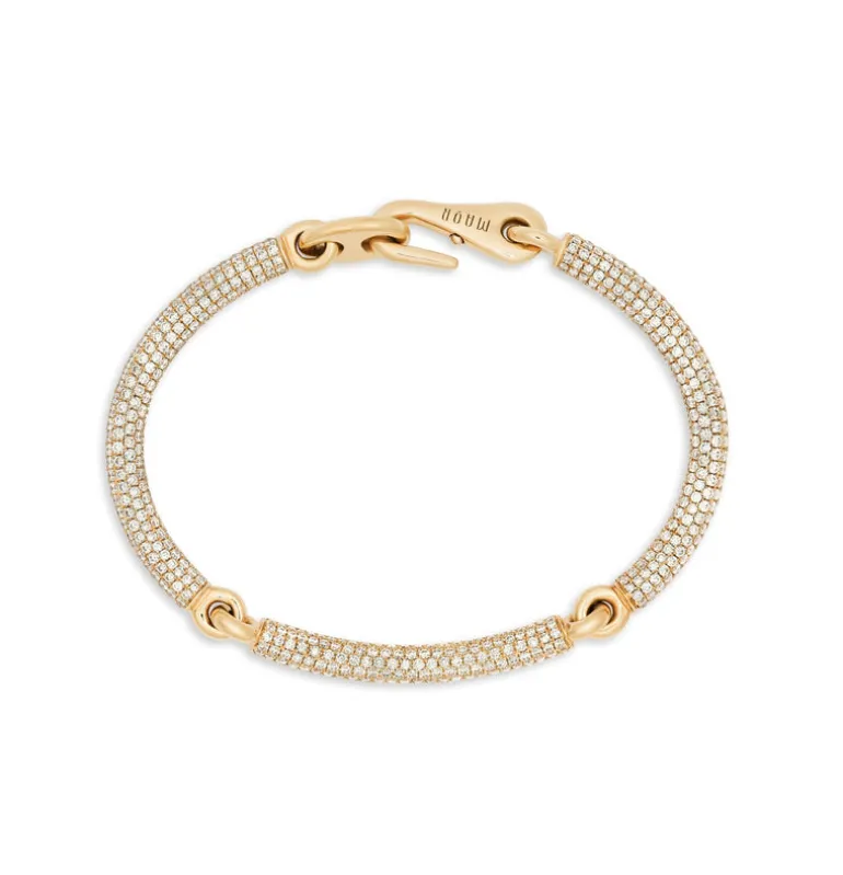 Solstice Bracelet | Full Pave I Yellow Gold