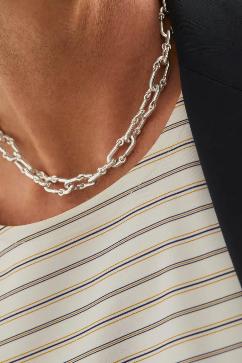 Solstice Link Necklace | Sterling Silver