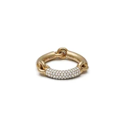 Solstice Ring | 1/3 Pave | Yellow Gold