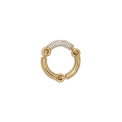 Solstice Ring | 1/3 Pave | Yellow Gold