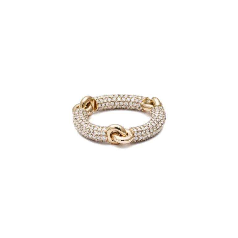 Solstice Ring | Full Pave | Yellow Gold