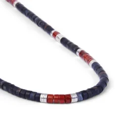 Sonoran Bead Necklace | Blue Tiger Eye | Sterling Silver