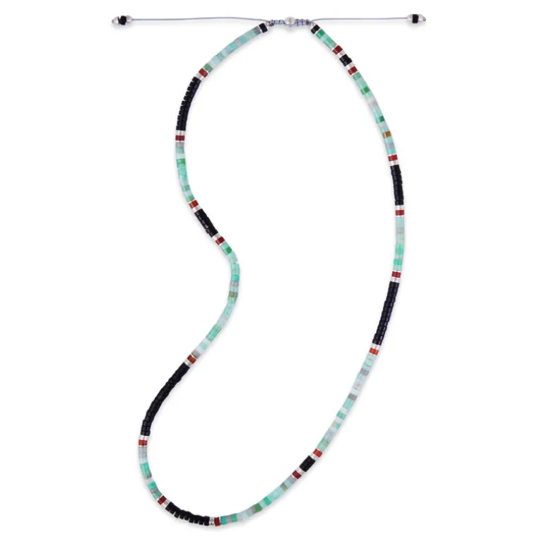 Sonoran Bead Necklace | Chrysoprase I Sterling Silver