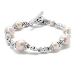 The Corollary Bracelet | White Pearls | Sterling Silver