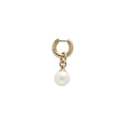 Tisha Single Earring | Pearl I Yellow Gold