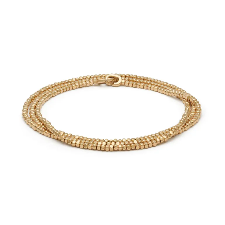 Triple Noix Necklace / Bracelet | Yellow Gold