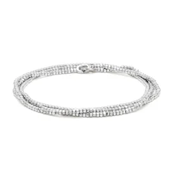 Triple Noix Necklace / Bracelet | White Gold
