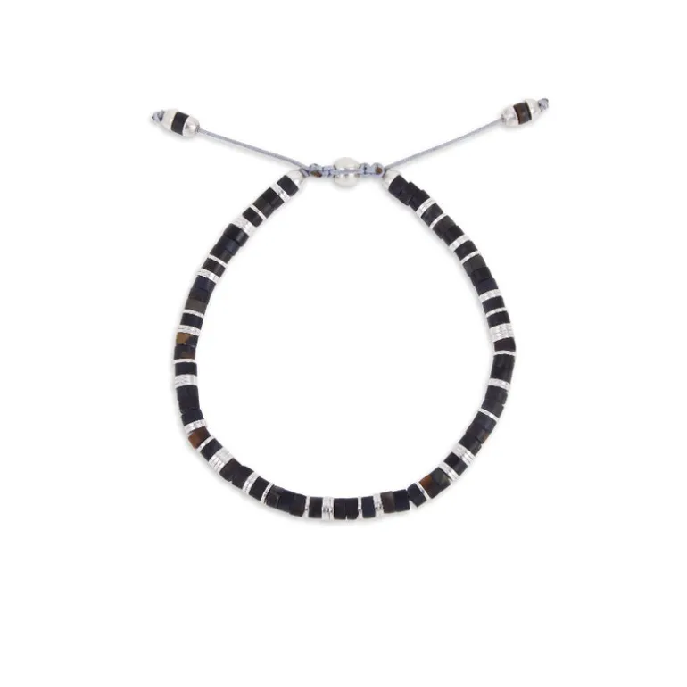 Tucson Bracelet | Blue Tiger Eye | Sterling Silver