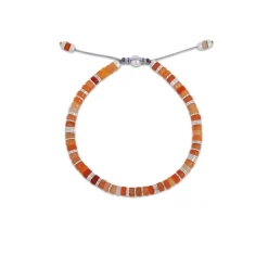 Tucson Bracelet | Red Aventurine I Sterling Silver