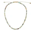 Tucson Necklace | Amazonite | Pave | Yellow Gold
