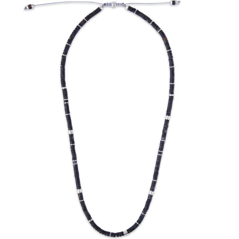 Tucson Necklace | Blue Tiger Eye | Sterling Silver