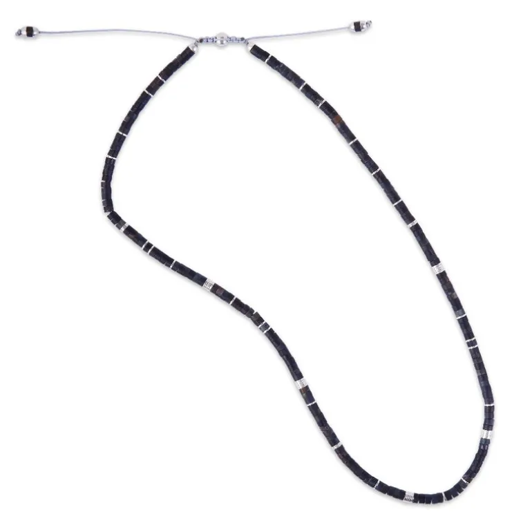 Tucson Necklace | Blue Tiger Eye | Sterling Silver