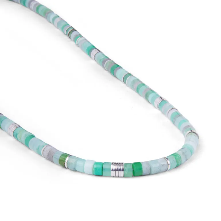 Tucson Necklace | Chrysoprase I Sterling Silver