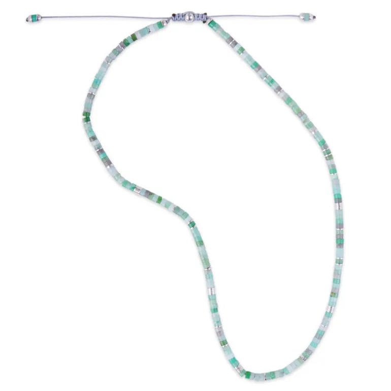 Tucson Necklace | Chrysoprase I Sterling Silver